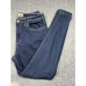Hybrid & Company Jeans Women's Juniors 8 Blue Skinny Leg Dark Wash Stretch